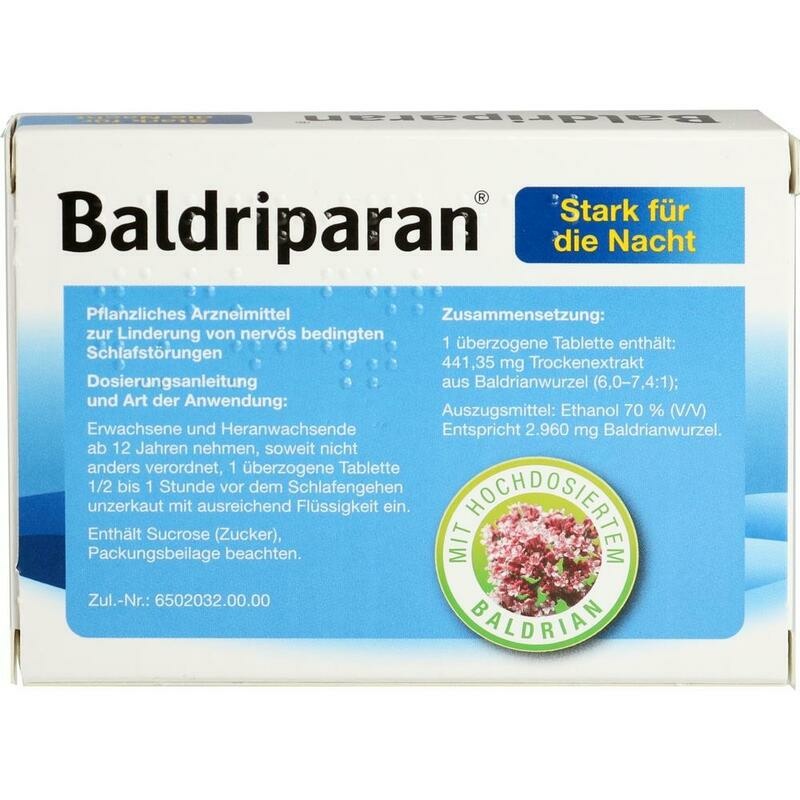 BALDRIPARAN Stark für die Nacht überzogene Tab.