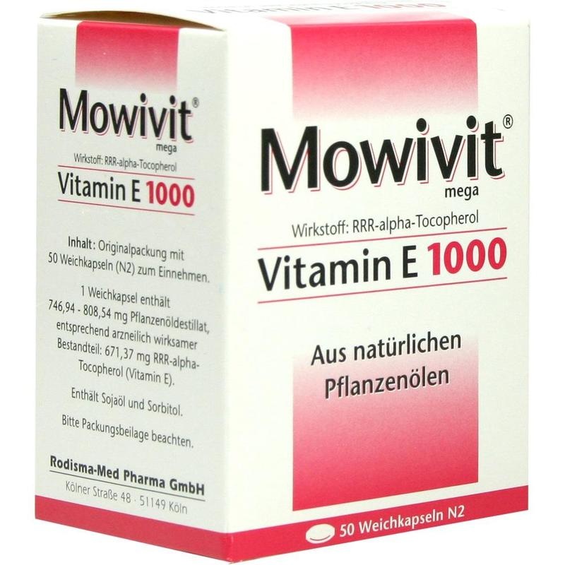 MOWIVIT Vitamin E 1000 Kapseln