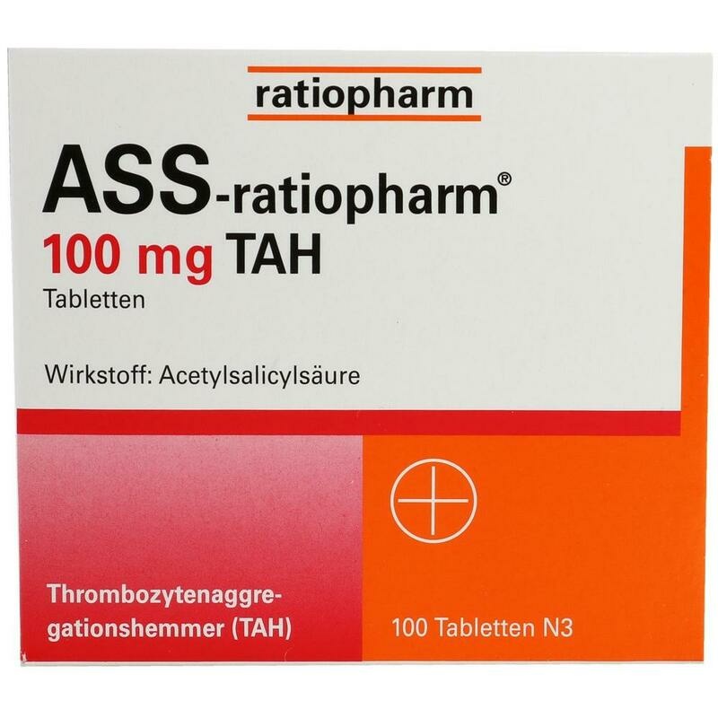ASS-ratiopharm 100 mg TAH Tabletten