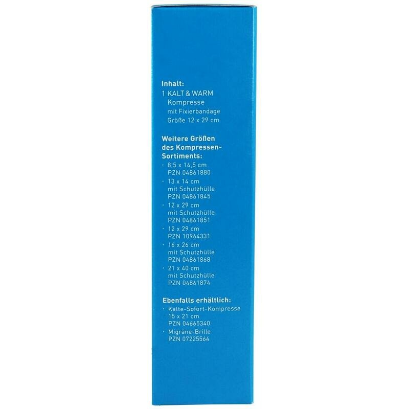 KALT-WARM Kompresse 12x29 cm mit Fixierband