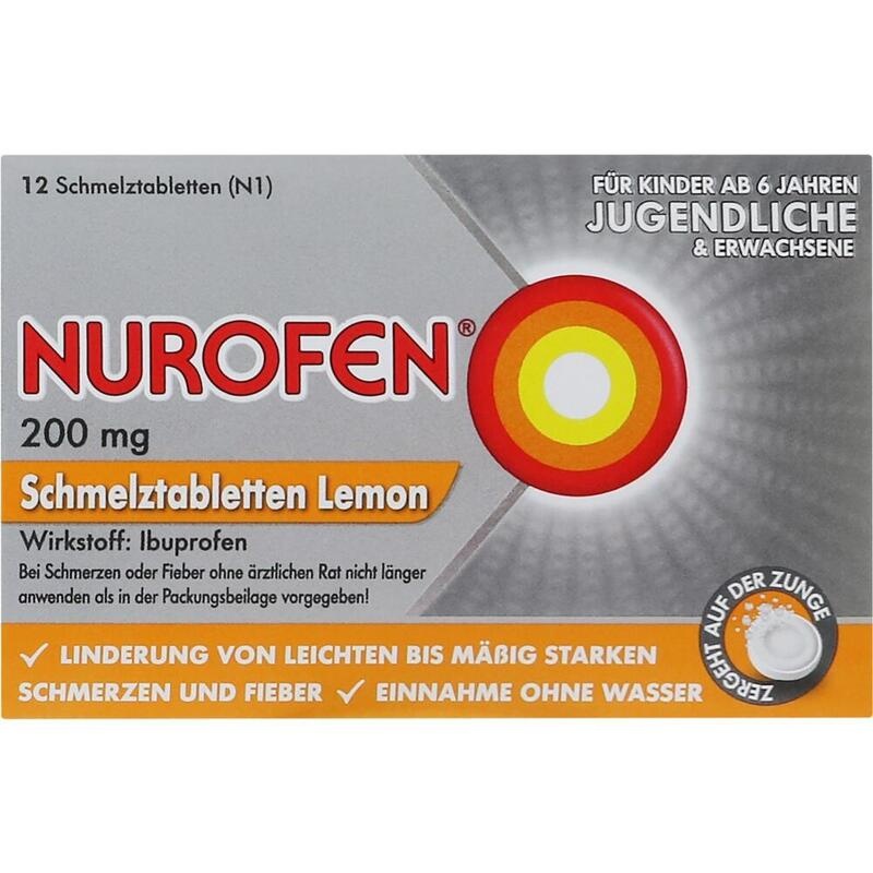 NUROFEN 200 mg Schmelztabletten Lemon