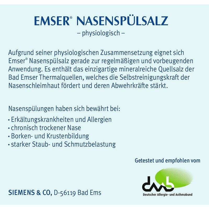 EMSER Nasenspülsalz physiologisch Btl.