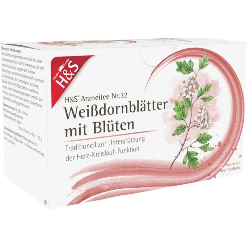 H&S Weißdornblätter mit Blüten Filterbeutel
