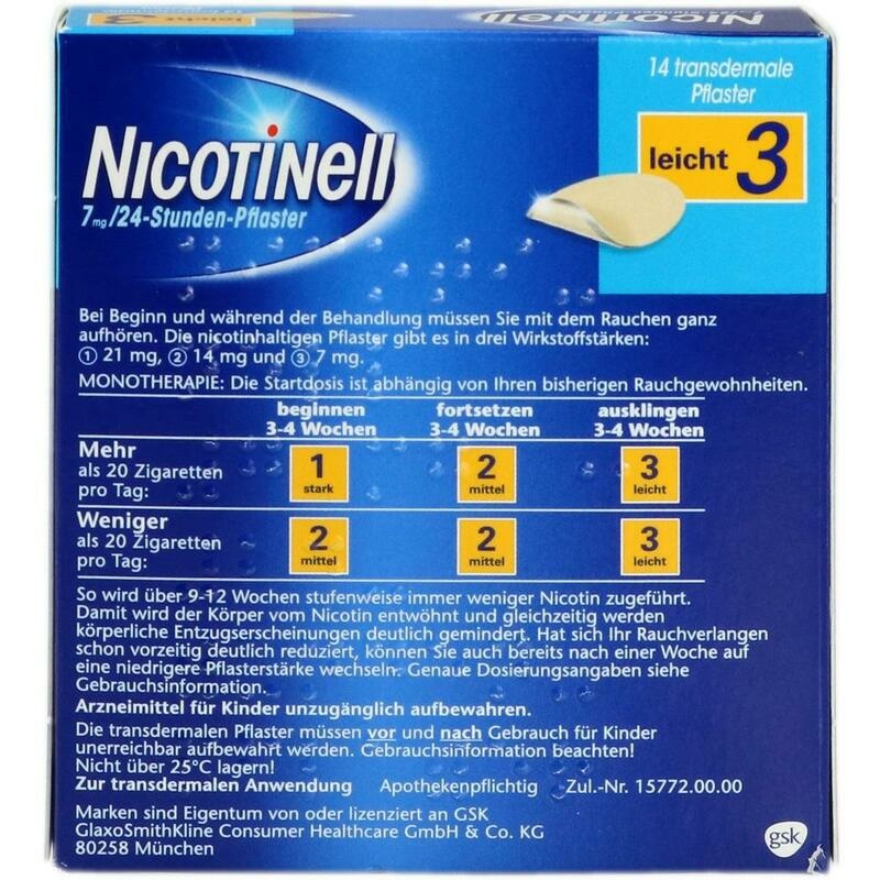 NICOTINELL 7 mg/24-Stunden-Pflaster 17,5mg