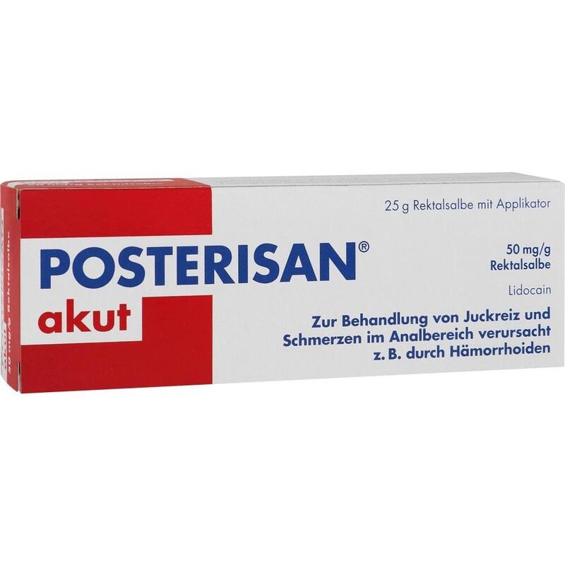 POSTERISAN akut 50 mg/g Rektalsalbe