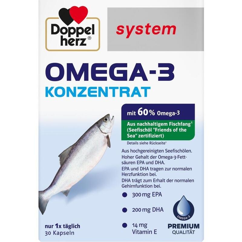 DOPPELHERZ Omega-3 Konzentrat system Kapseln