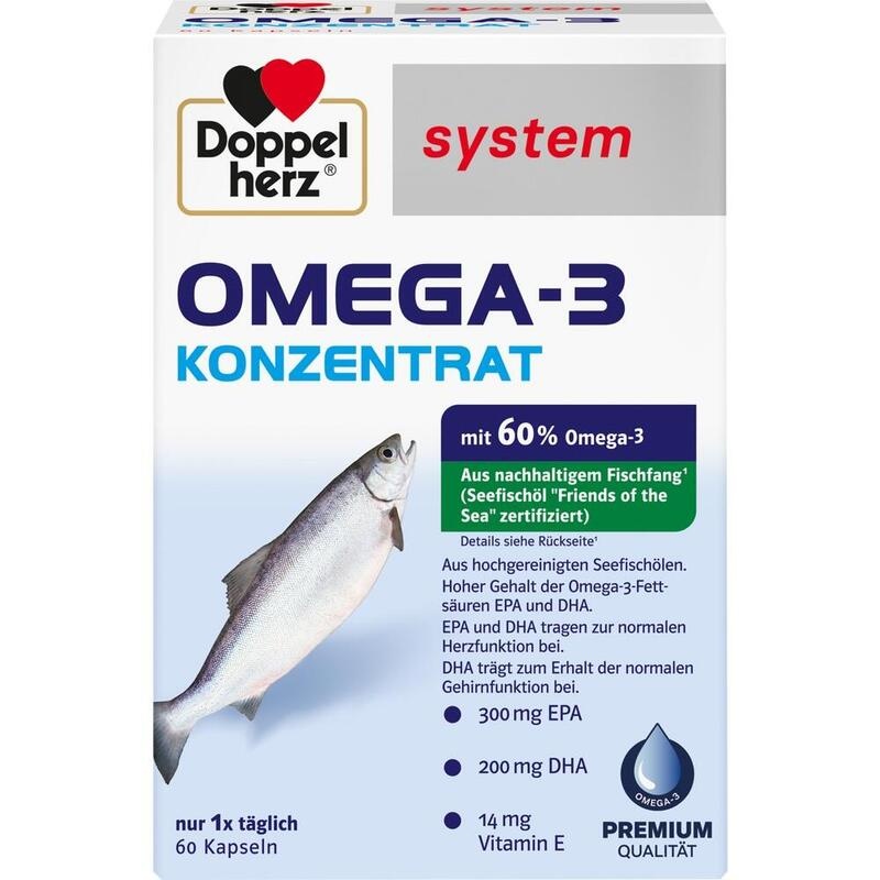 DOPPELHERZ Omega-3 Konzentrat system Kapseln
