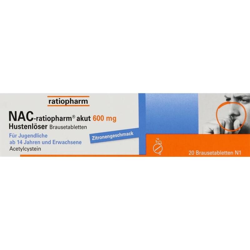 NAC-ratiopharm akut 600 mg Hustenlöser Brausetabl.