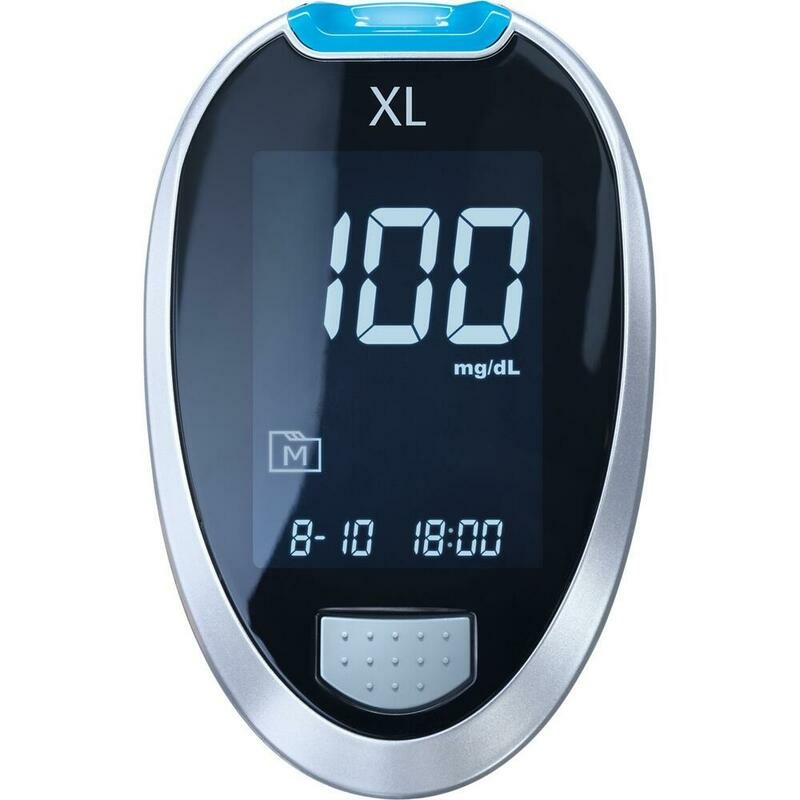GLUCOCHECK XL Blutzuckermessgerät Set mg/dl
