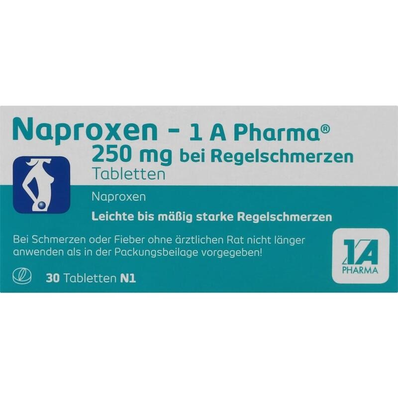 NAPROXEN-1A Pharma 250 mg b.Regelschmerzen Tabl.