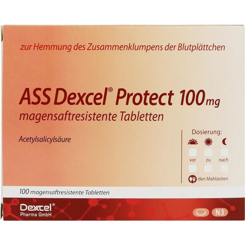 ASS Dexcel Protect 100 mg magensaftres.Tabletten