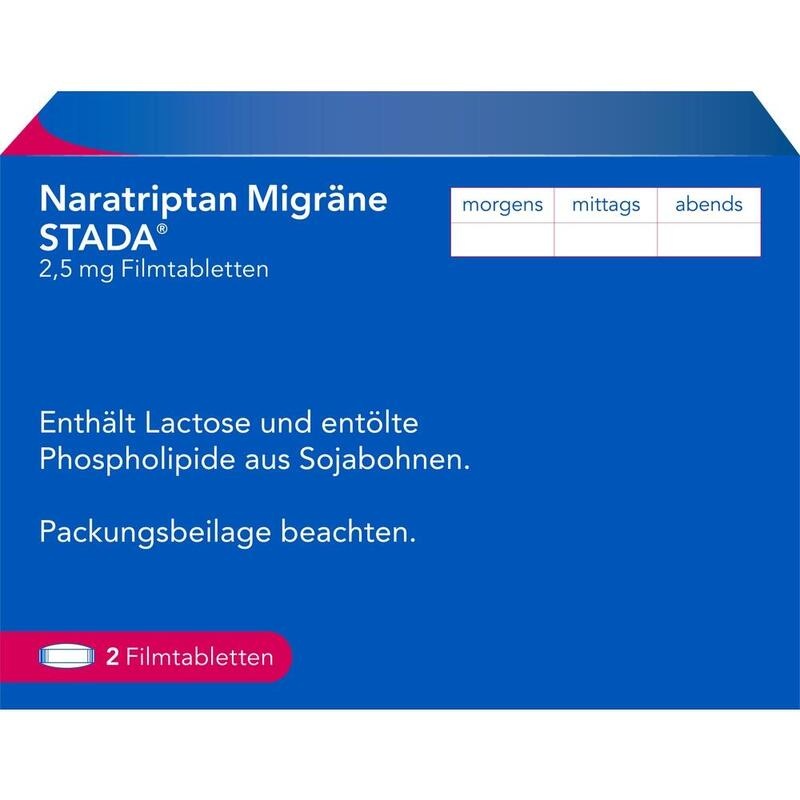 NARATRIPTAN Migräne STADA 2,5 mg Filmtabletten