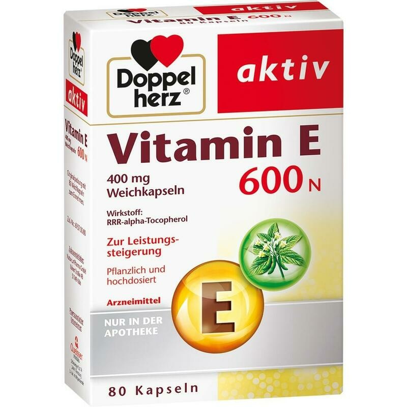 DOPPELHERZ Vitamin E 600 N Weichkapseln