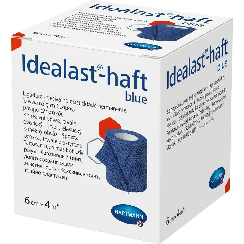 IDEALAST-haft color Binde 6 cmx4 m blau