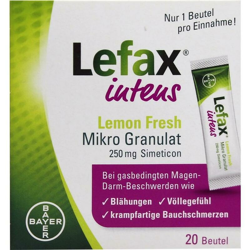 LEFAX intens Lemon Fresh Mikro Granul.250 mg Sim.