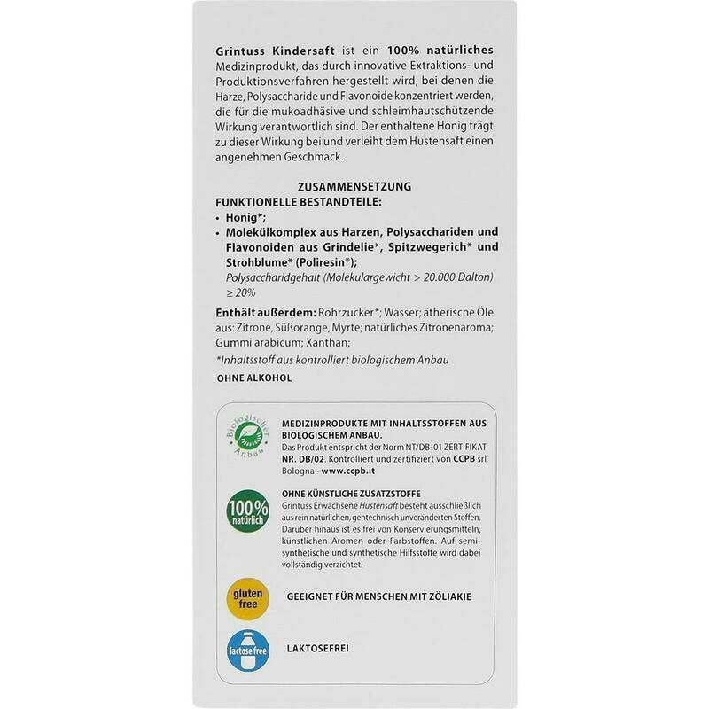 GRINTUSS Kindersaft mit Poliresin