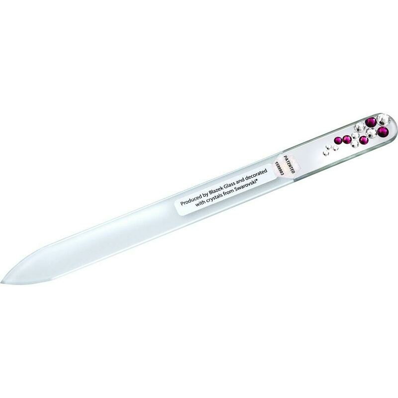 APOLINE Nagelfeile Glas mit 13 Swarovski-Steinen