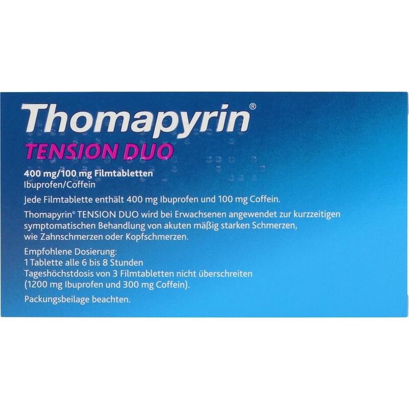 THOMAPYRIN TENSION DUO 400 mg/100 mg Filmtabletten