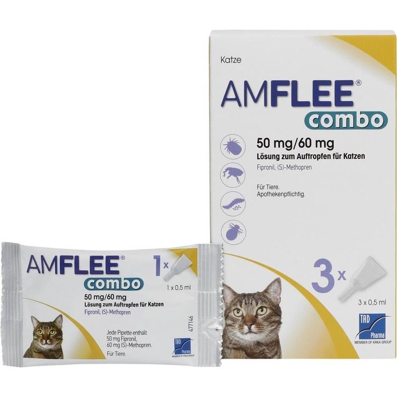 AMFLEE combo 50/60mg Lsg.z.Auftropfen f.Katzen