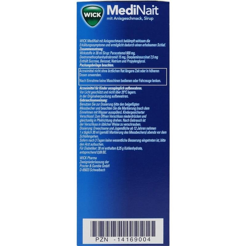 WICK MediNait mit Anisgeschmack Sirup