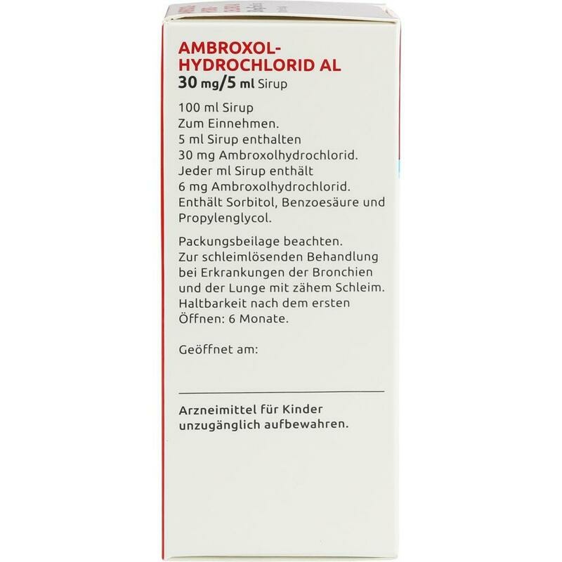 AMBROXOLHYDROCHLORID AL 30 mg/5 ml Sirup
