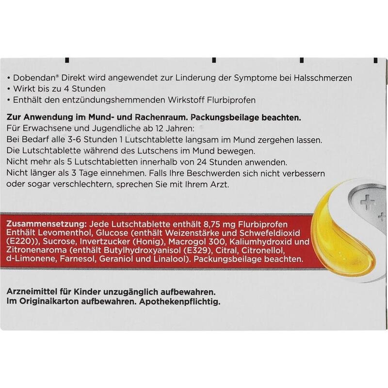 DOBENDAN Direkt Flurbiprofen 8,75 mg Lutschtabl.