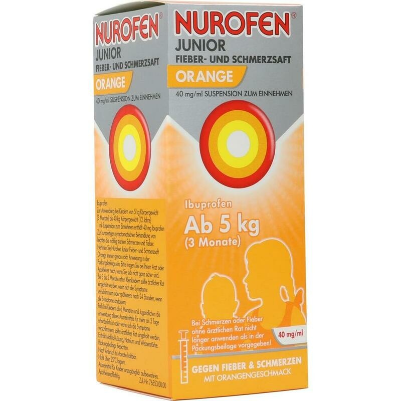NUROFEN Junior Fieber-u.Schmerzsaft Oran.40 mg/ml