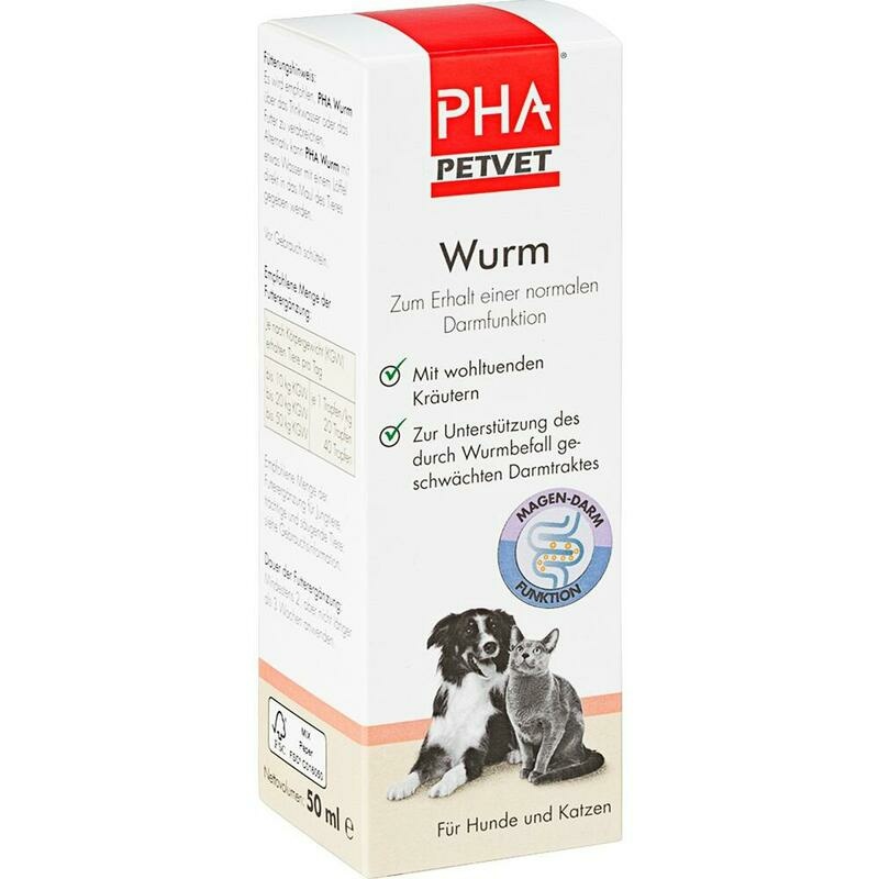 PHA Wurm Tropfen f.Hunde/Katzen