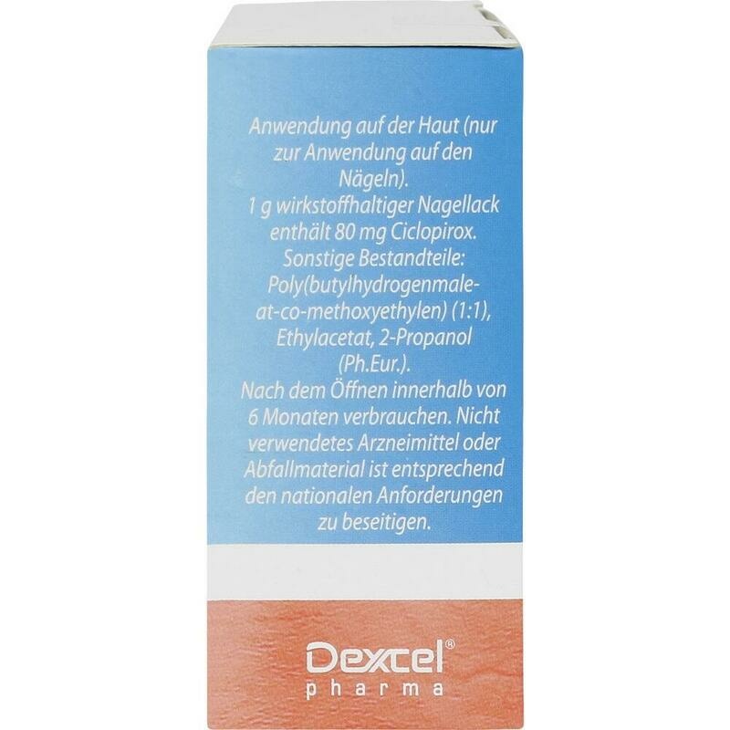 CICLOPIROX Dexcel 80 mg/g wirkstoffhalt.Nagellack