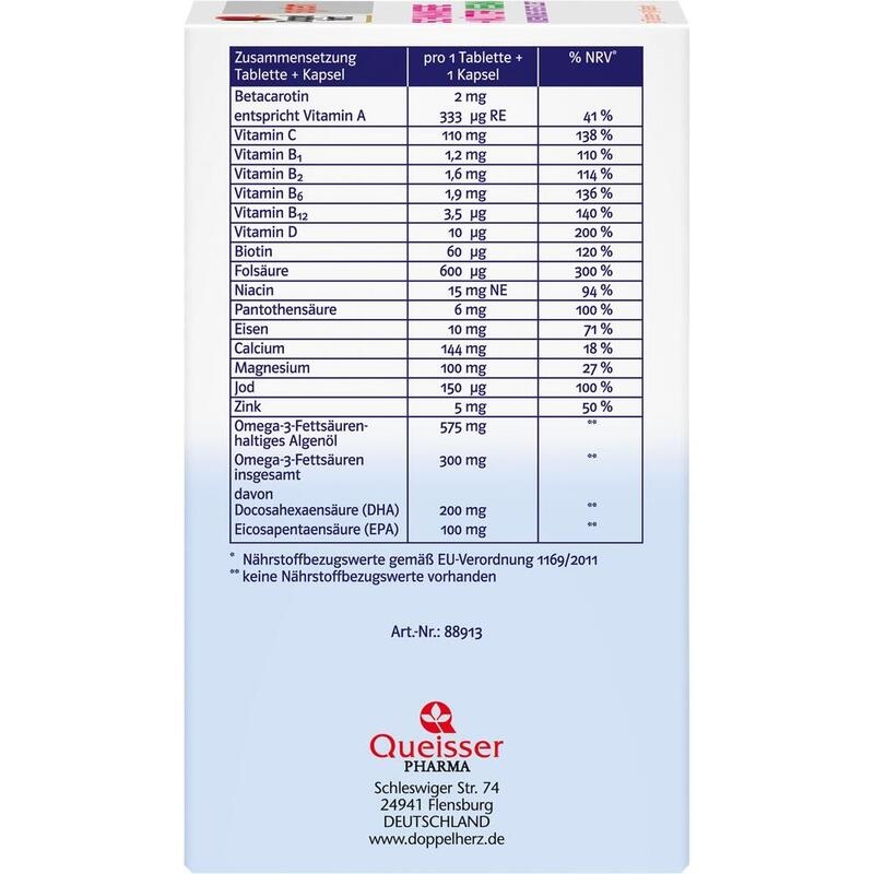 DOPPELHERZ Schwangere+Mütter vegan syst.Kombipack.