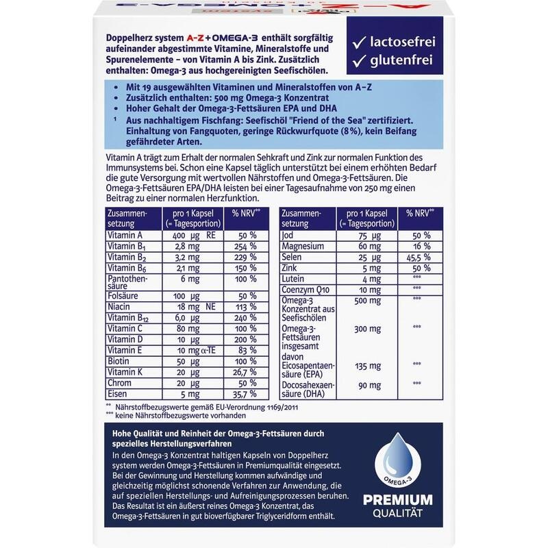 DOPPELHERZ A-Z+Omega-3 all-in-one system Kapseln