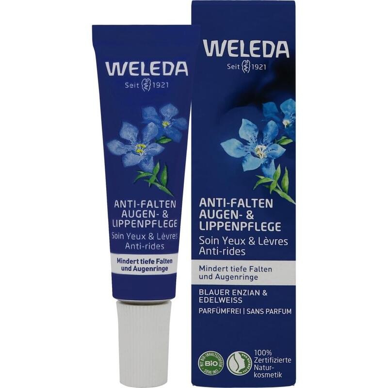 WELEDA Anti-Falten Aug.&Lippenpfl.bl.Enz.&Edelwei.