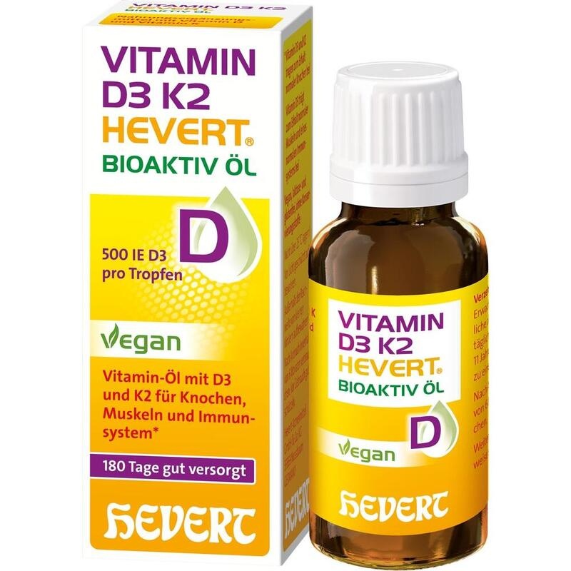 VITAMIN D3 K2 Hevert Bioaktiv Öl